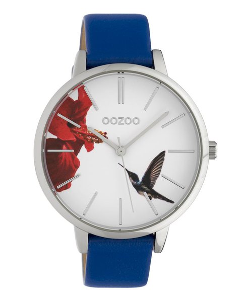 OOZOO Timepieces Limited Blue Leather Strap