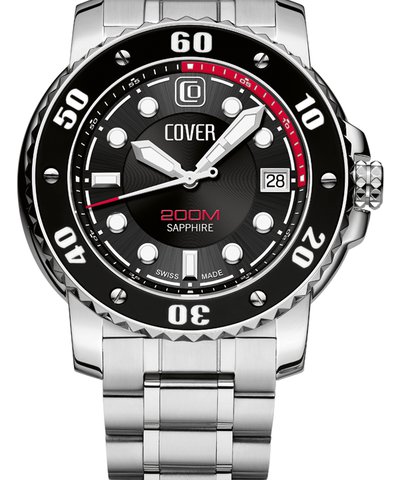 COVER Diver Silver Stainless Steel Bracelet