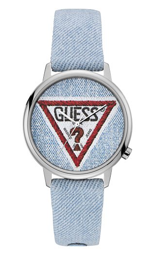 GUESS Light Blue Leather Strap